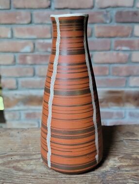 VTG Dumler & Breiden West German Pottery Vase 1302/20 Mid Century Modern MCM